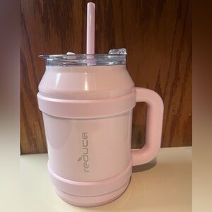 Reduce Pink Insulated Drink Mug with Straw - 50oz
